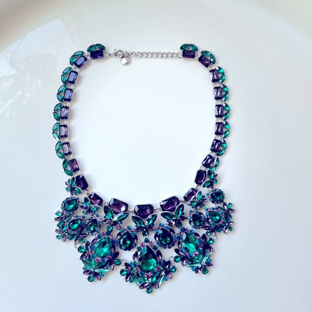 Purple Blue Aquamarine Statement Necklace by Charter Club 2019 costume jewelry